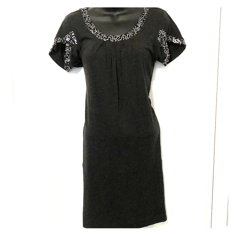 Grey Dress with Sequin detail